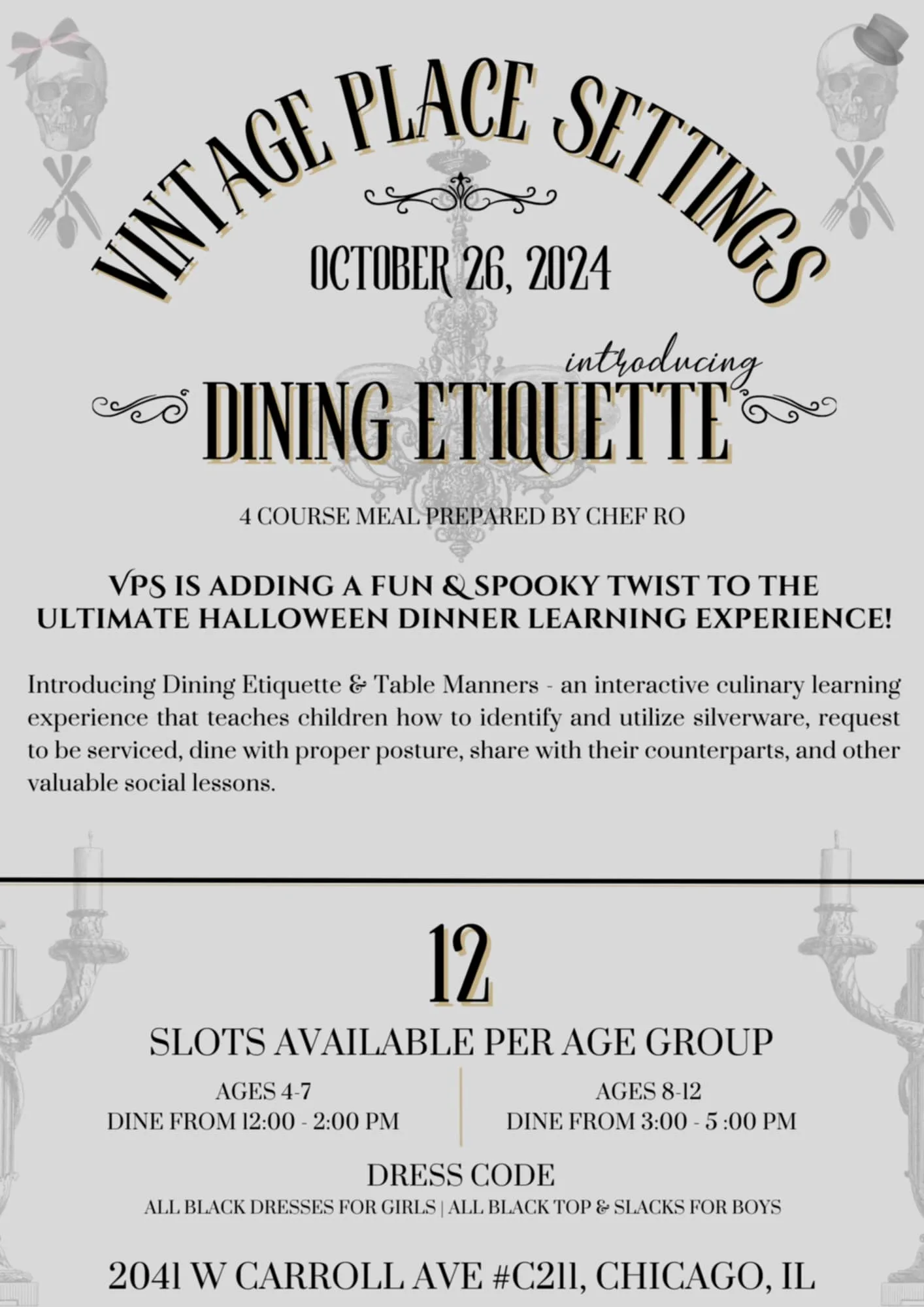 Haunted Dining Etiquette Experience